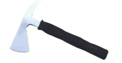 Fireman axe with insulated rubber handle